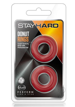 Stay Hard Donut Rings Red_0