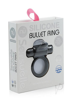 Sensuelle Silicone Bullet Ring 7x Blk_0