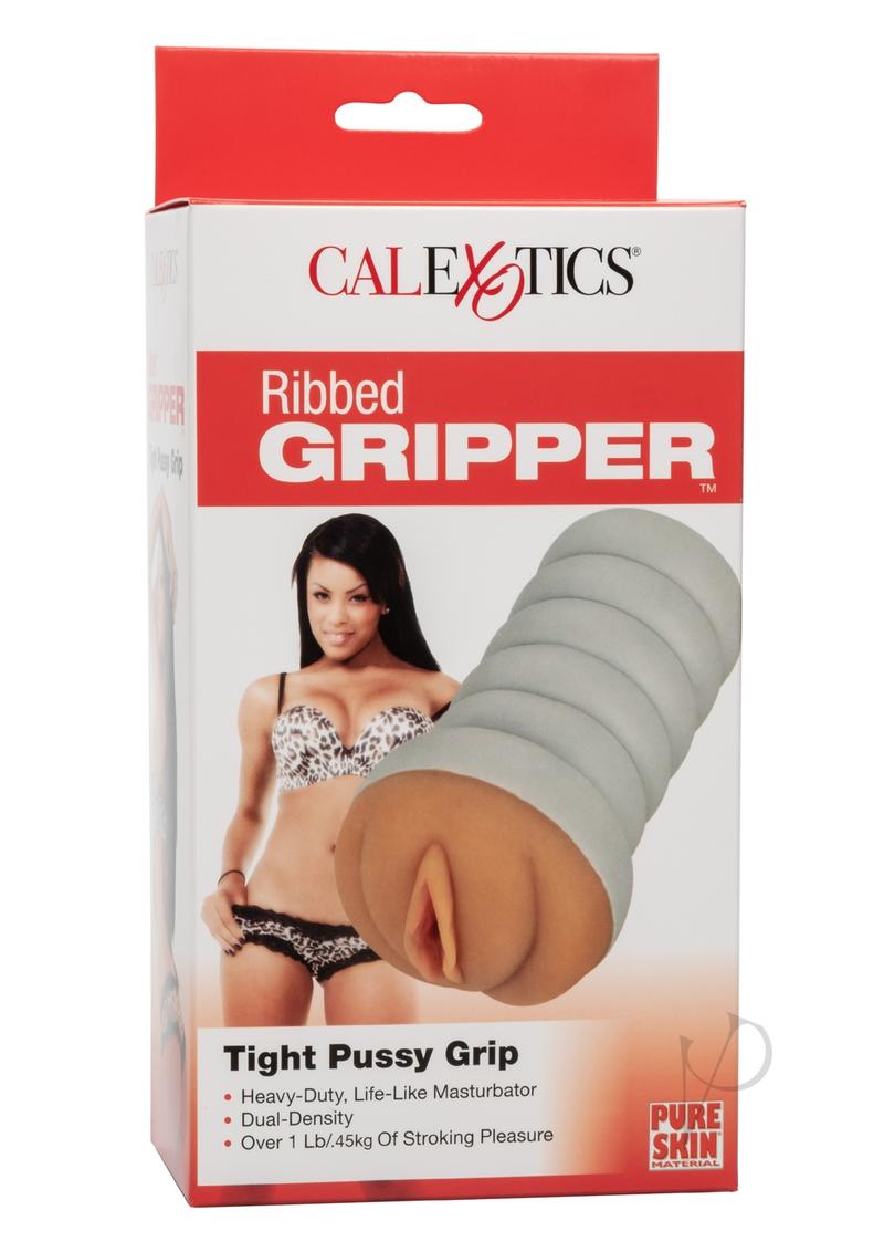 Ribbed Gripper Tight Pussy Brown_0