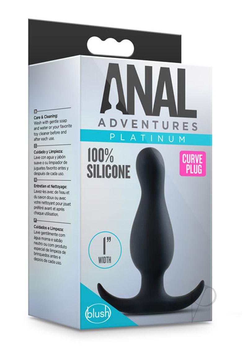 Anal Adv Platinum Curve Plug Black_0