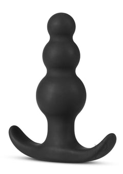 Anal Adv Platinum Beaded Plug Black_1