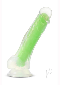 Neo Elite Gitd Dd Cock W/balls 7.5 Grn_1