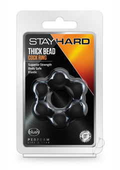 Stay Hard Thick Bead Cring Blk_0