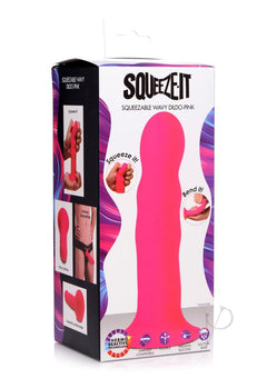 Squeeze It Squeezable Wavy Dildo Pnk_0