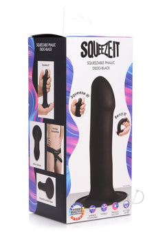 Squeeze It Squeezable Phallic Dildo Blk_0