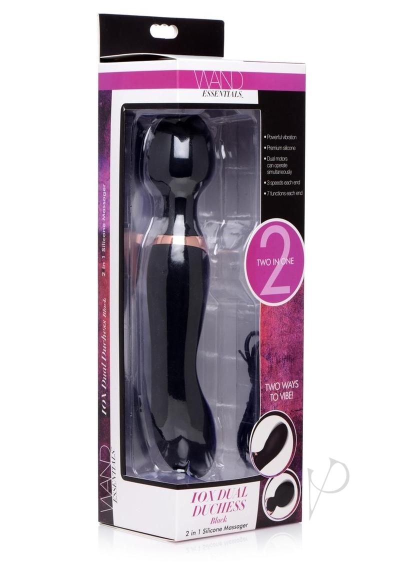 Wand Ess Dbl Silicone Vibe Wand Blk_0