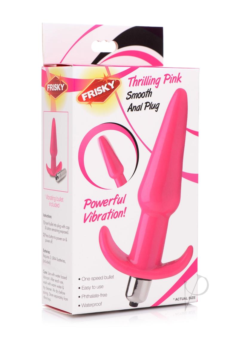 Frisky Thrilling Pink Smooth Anal Plug_0