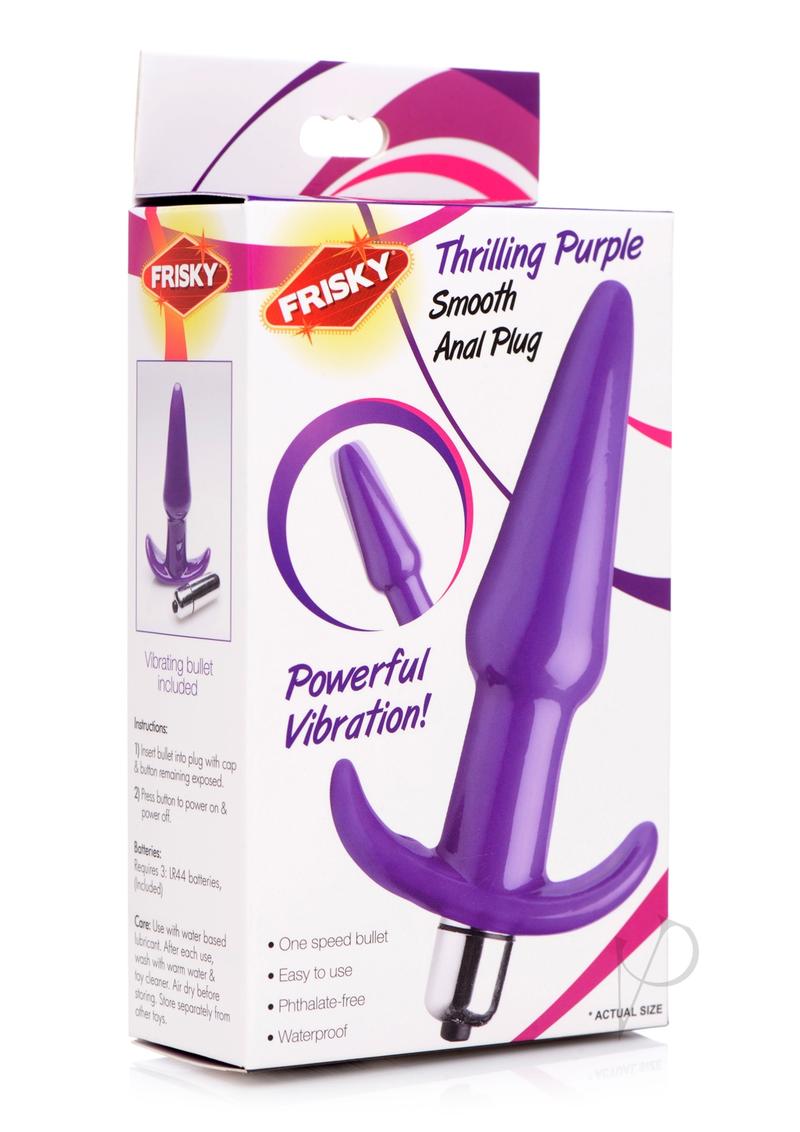 Frisky Thrilling Purple Smooth Anal Plug_0