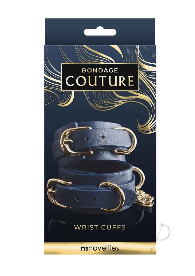 Bondage Couture Wrist Cuff Blue_0