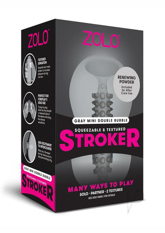 Image of Zolo Mini Stroker Grey_0