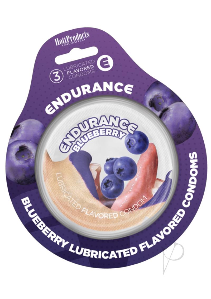 Endurance Condoms Blueberry 3pk_0