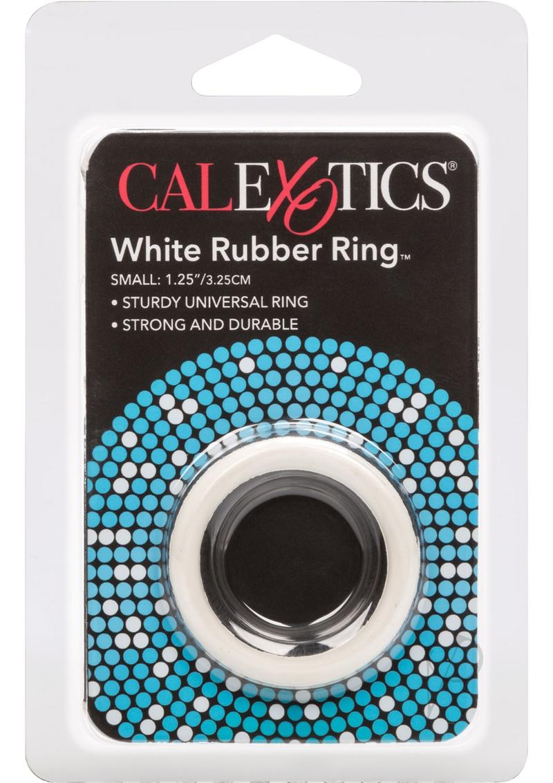 Rubber Cock Ring White Small_0