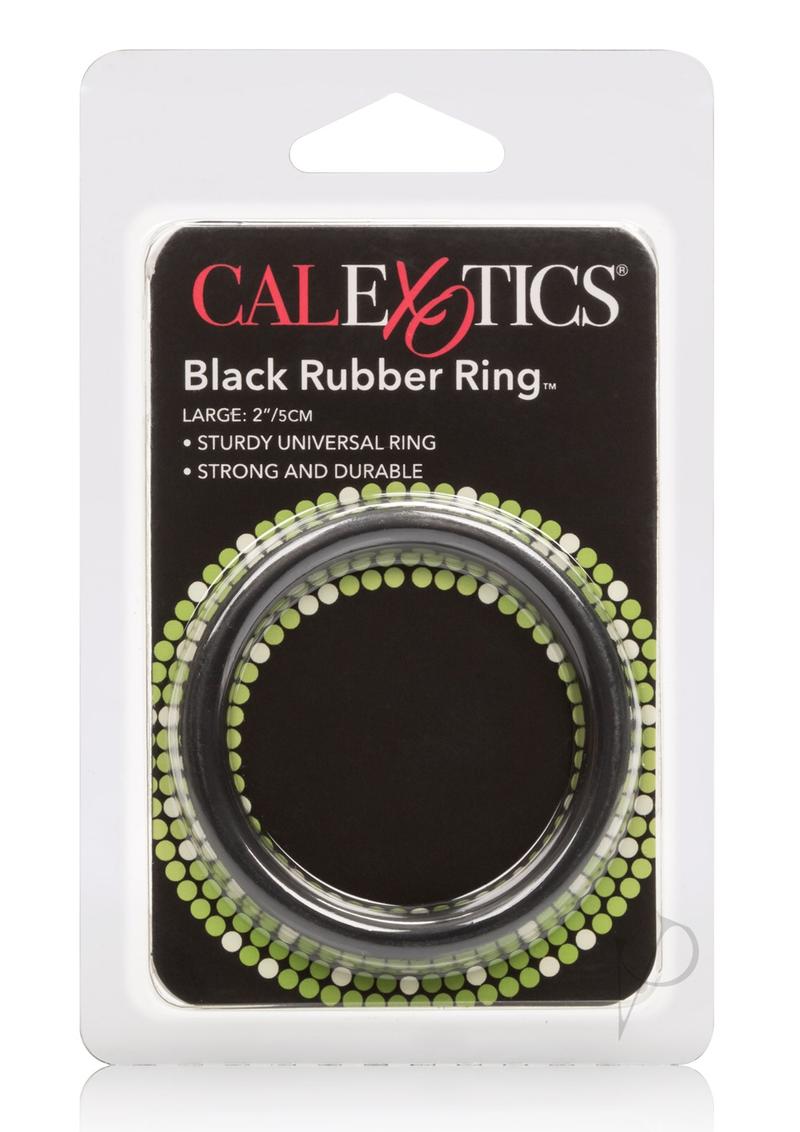 Rubber Cock Ring Black Large_0