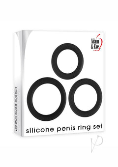 Aande Silicone Penis Ring Set Black_0