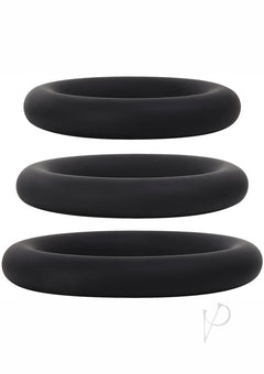 Aande Silicone Penis Ring Set Black_1