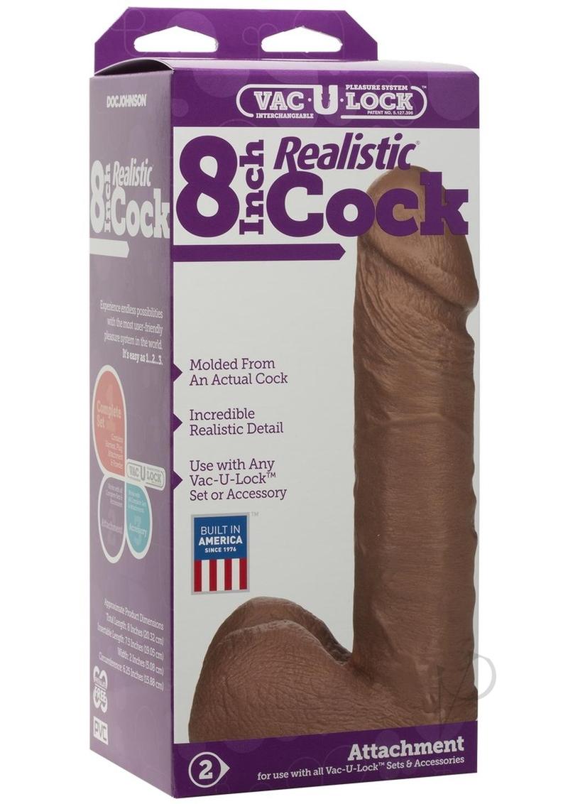 Vac U Lock 8 Realistic Mulatto Cock_0