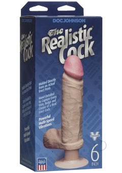 Realistic Cock Vibrat 6 White_0